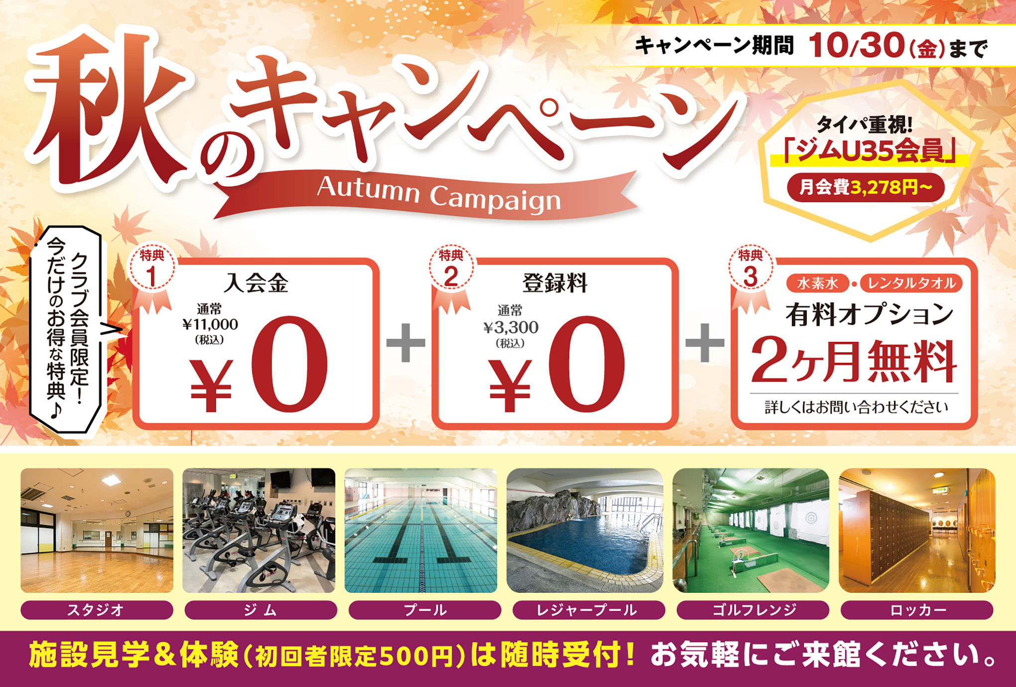 秋のキャンペーン